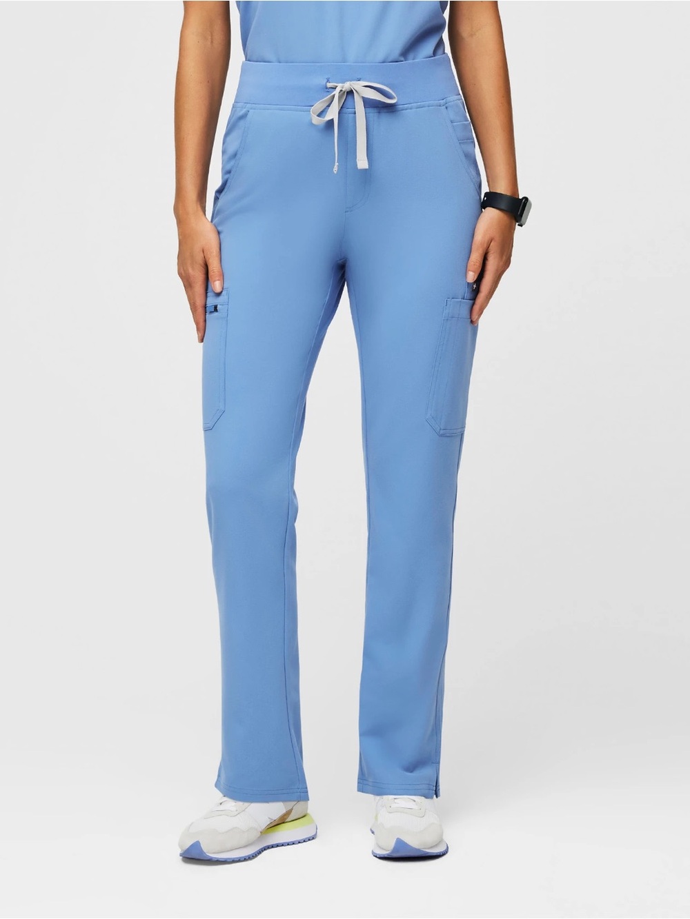 FIGS Yola High-Rise Slim Scrub Pants Blue Size XXS